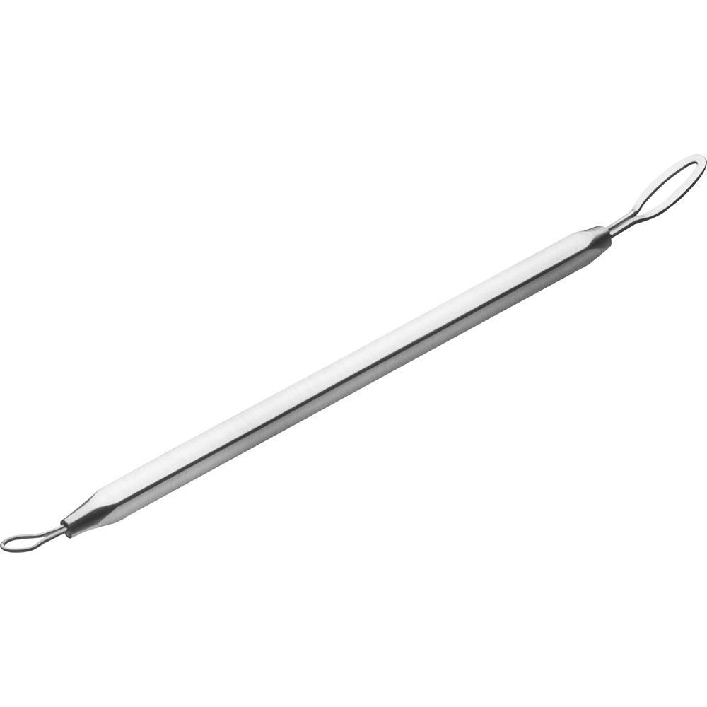 Ein Metallstab mit Schlaufen an beiden Enden.